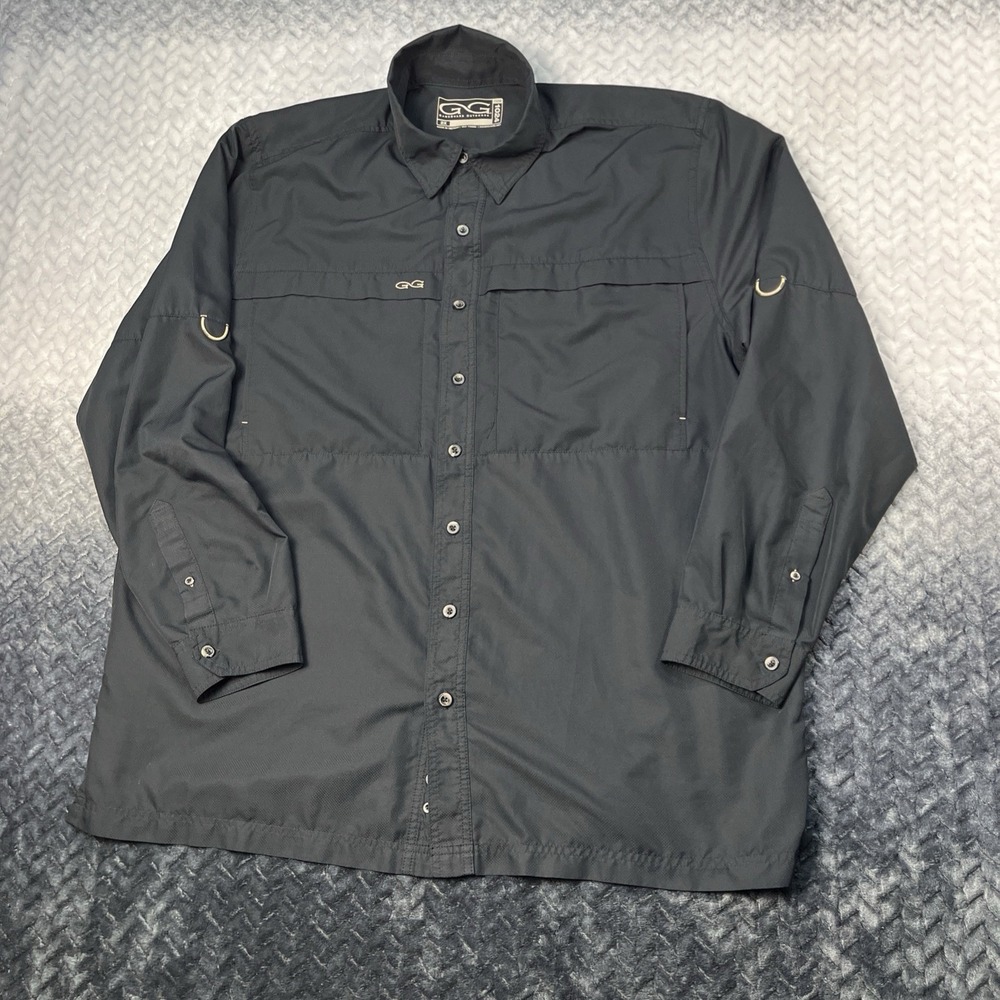 GameGuard Shirt Mens XXL Black Vented Fishing Performance Outdoors